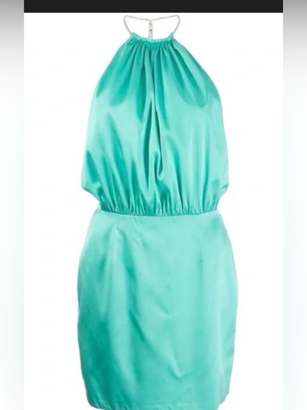 Jessica Simpson Turquoise Halter Dress